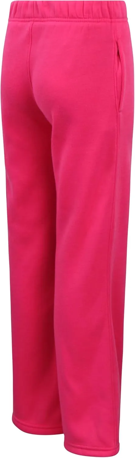 New Balance Girls' Sweatsuit - 2 Piece Active Fleece Sweatshirt and Sweatpants - Performance Jogger Pants Set for Girls, 7-12
