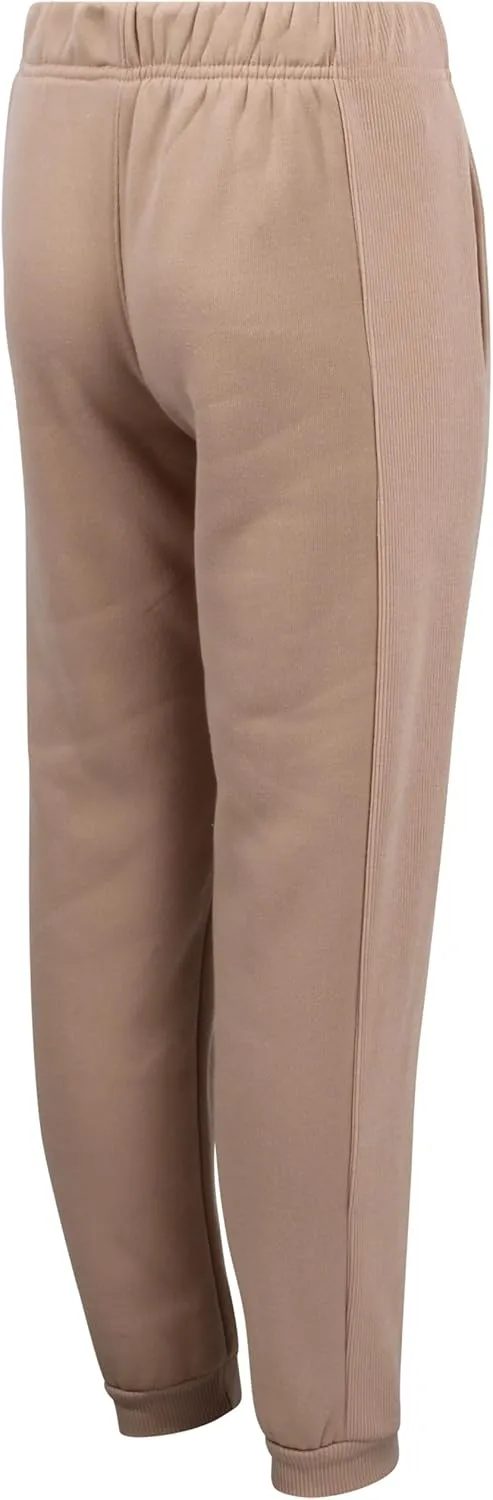 New Balance Girls' Sweatsuit - 2 Piece Active Fleece Sweatshirt and Sweatpants - Performance Jogger Pants Set for Girls, 7-12