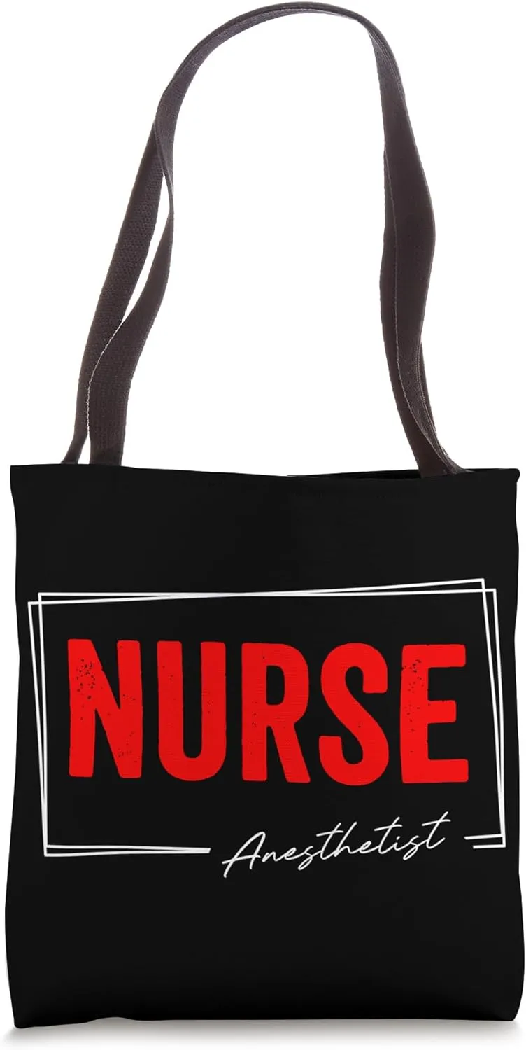 Nurse Anesthetist Job Hospital Doc Doctor Health Nurse Tote Bag