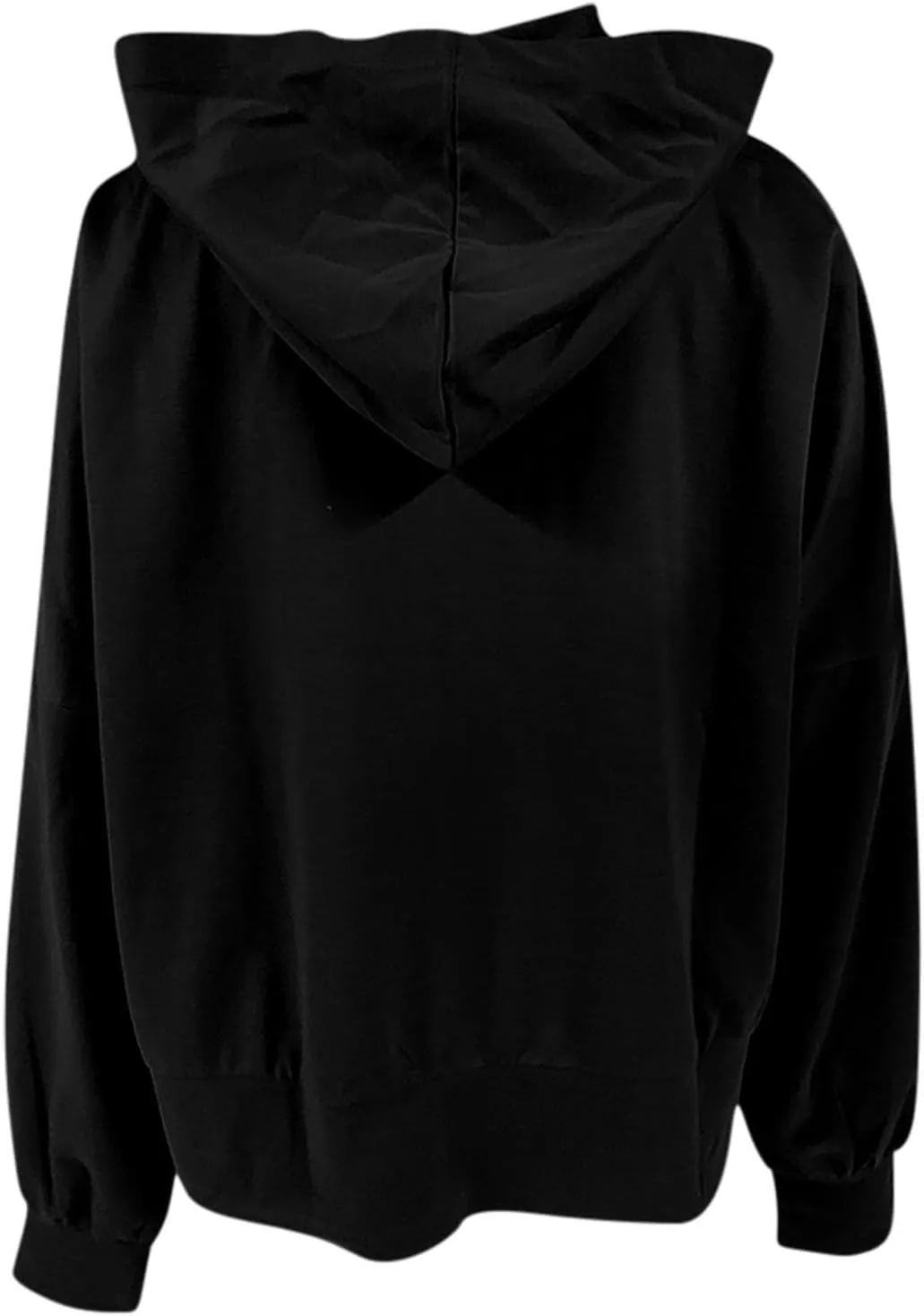 Oversized Hoodies for Women Split Side Hem Hooded Neck Sweatshirts Casual Long Sleeve Drop Shoulder Pullover Tops