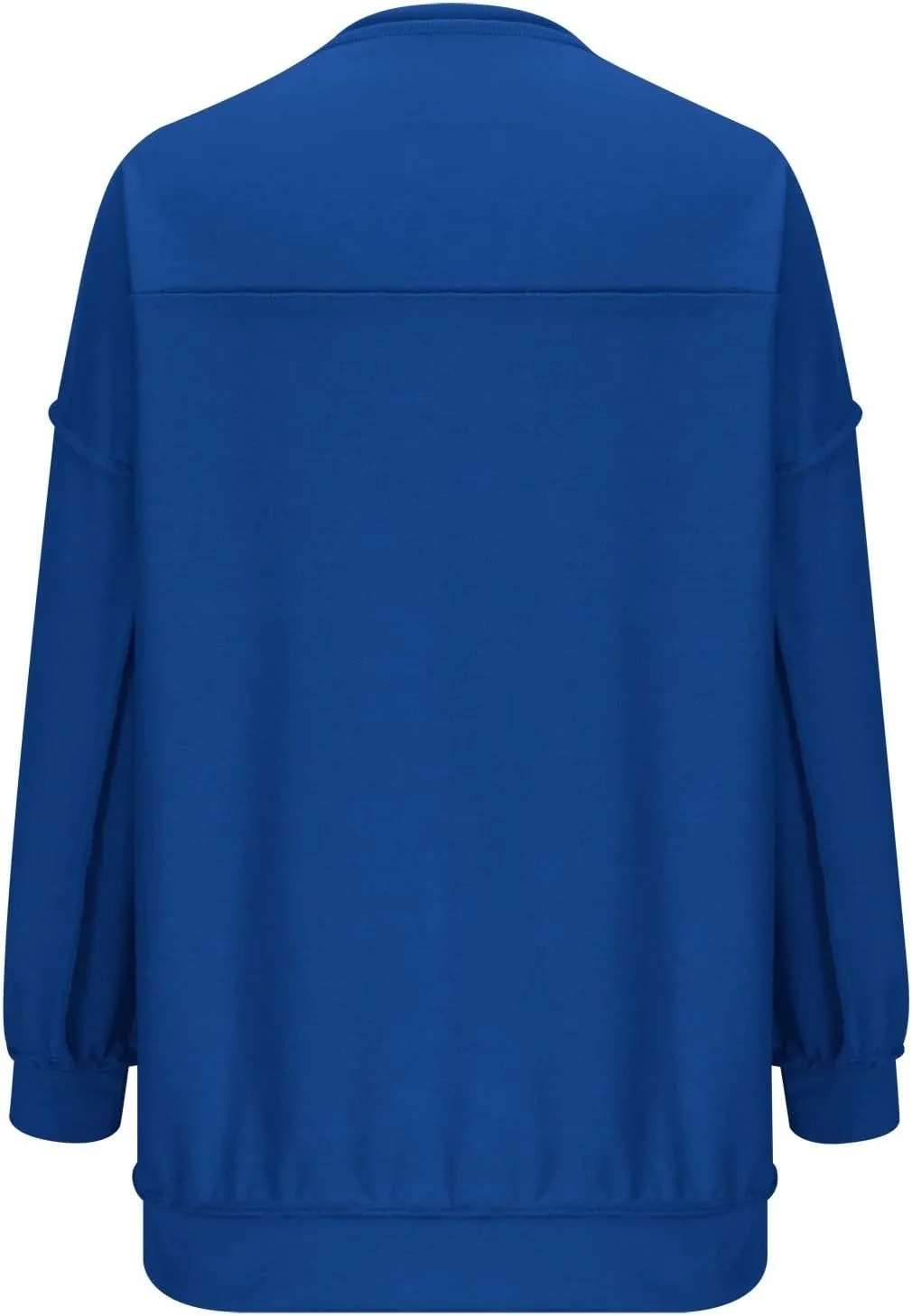Oversized Women Sweatshirt Button Collared Casual Hoodies Soild Lightweight Pullover Tops Fall Fashion Clothes