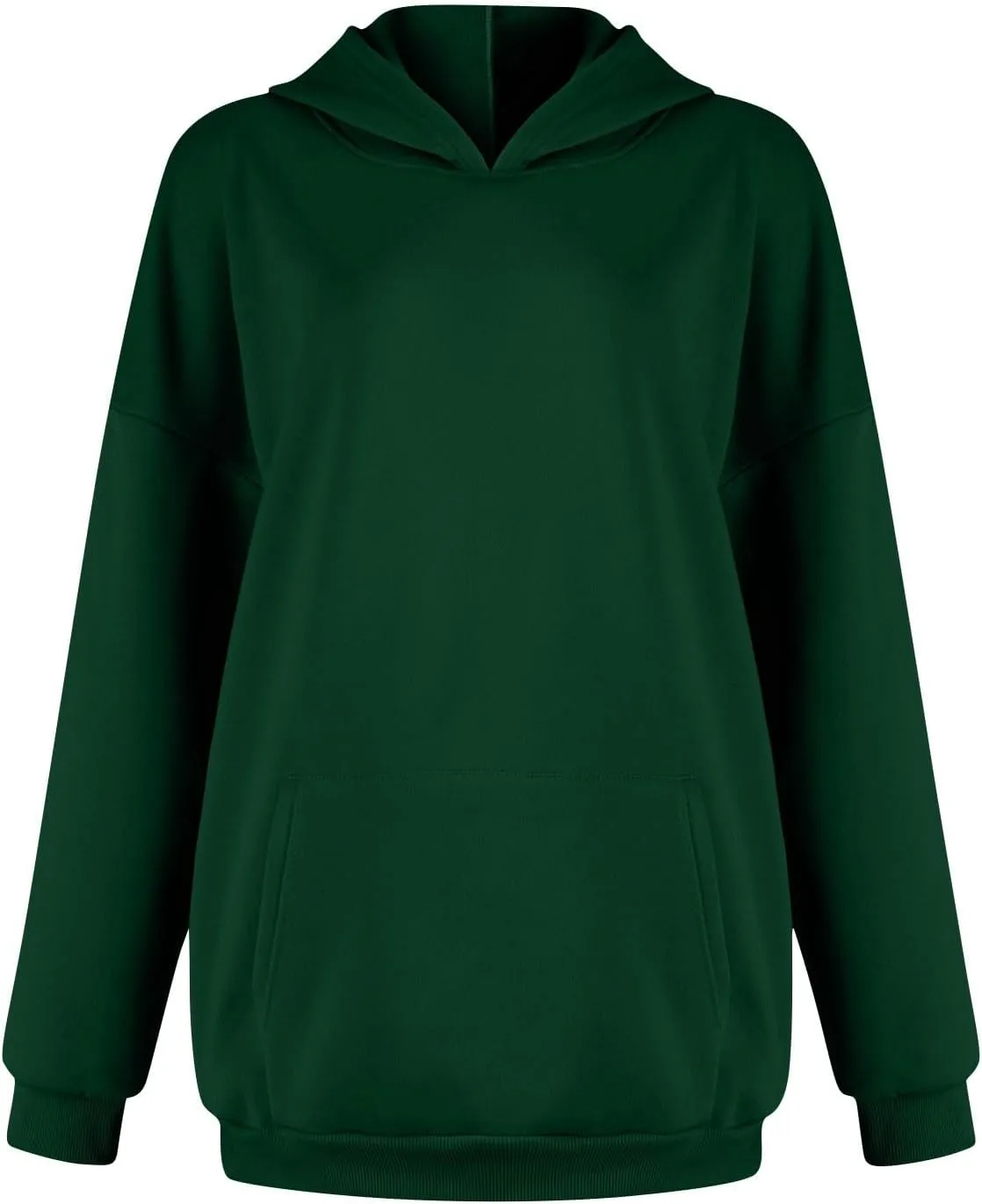 PETYCZEN Womens Hoodies Oversized Long Sleeve Drop Shoulder Hooded Sweatshirt Casual Fleece Sweaters Drawstring Pullover Tops