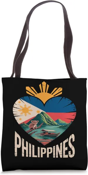 Philippines Heart Tote Bag