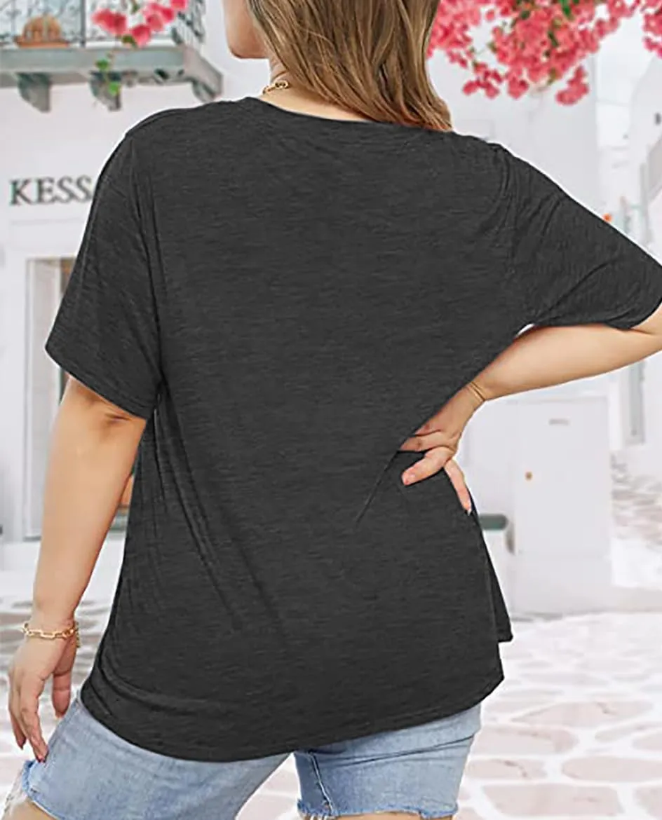 Plus Size Cinco De Mayo Shirt Women Let's Fiesta Tshirt Mexican Festival Gift Tees Casual Sombrero Graphic Topst(2-5X)