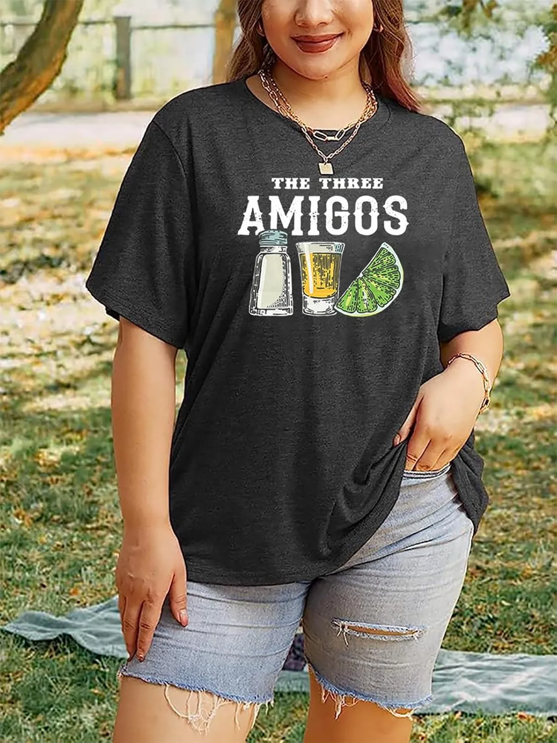 Plus Size Cinco De Mayo Shirt Women Let's Fiesta Tshirt Mexican Festival Gift Tees Casual Sombrero Graphic Topst(2-5X)
