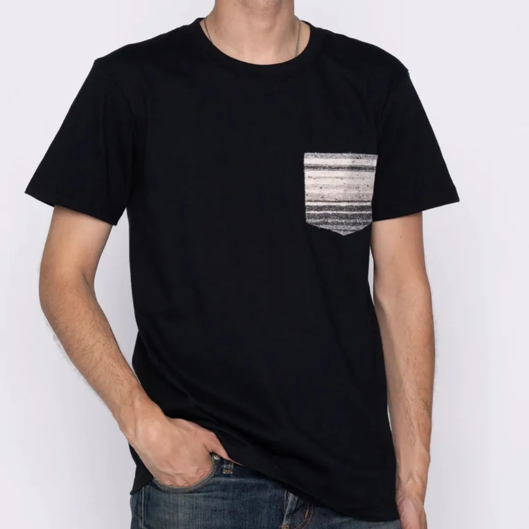 Pocket Tee (Black   Grey Stripe)
