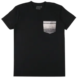 Pocket Tee (Black   Grey Stripe)