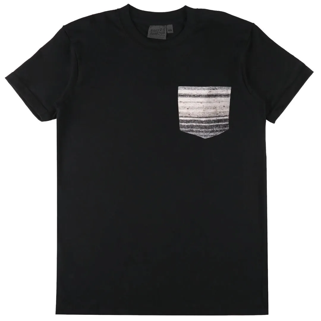 Pocket Tee (Black   Grey Stripe)