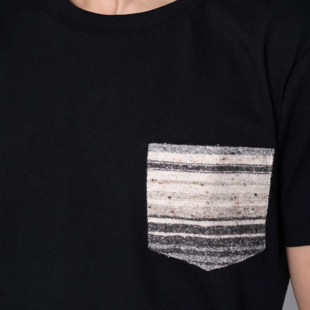Pocket Tee (Black   Grey Stripe)