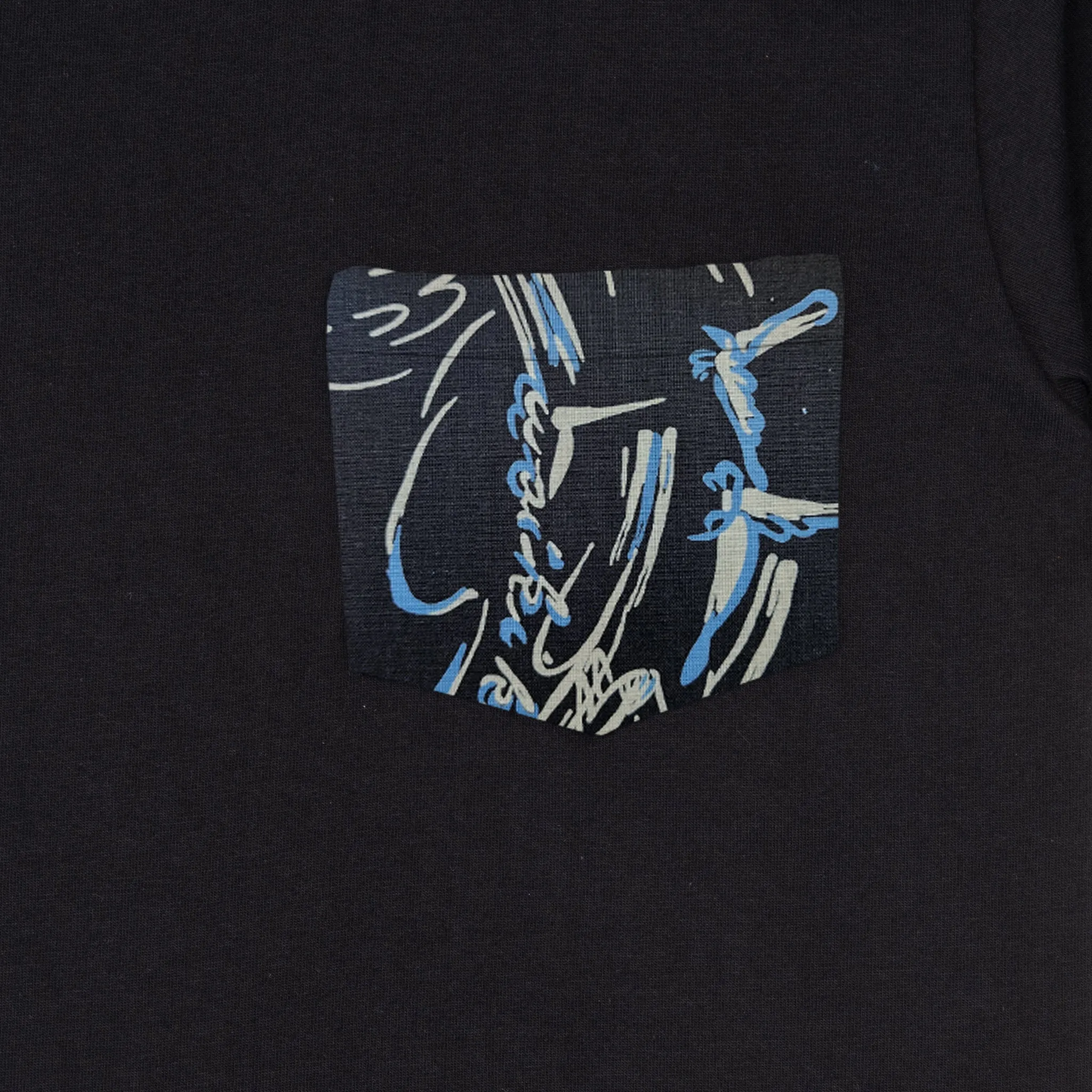 Pocket Tee (Black   Waikiki Waves)
