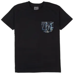 Pocket Tee (Black   Waikiki Waves)