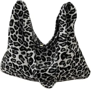 Pokn Leopard Bag Tote Bag Shoulder Bag Large Tote Bag Leopard Print Bag Crossbody Bag Canvas Bag Hobo Bag
