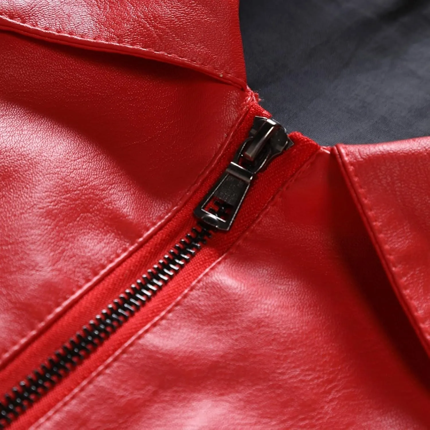 QWENTMTNTY Mens Casual Motorcycle Leather Jacket Stylish Racer Biker Jacket Punk Riding Faux Leather Bomber Jackets Outwear