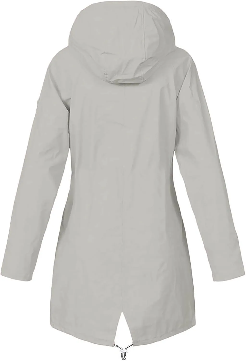 Rain Jacket For Women Lightweight Raincoat Waterproof Windbreaker Striped Lined Climbing Outdoor Hooded Trench Coat