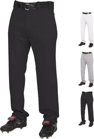 Rawlings Semi-Relaxed Full Length Baseball Pant | Solid & Piped Options | Youth Sizes | Multiple Colors
