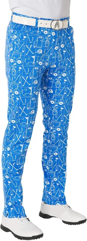 Royal & Awesome Mens Golf Pants, Golf Pants Men Relaxed Fit, Plaid Pants Men
