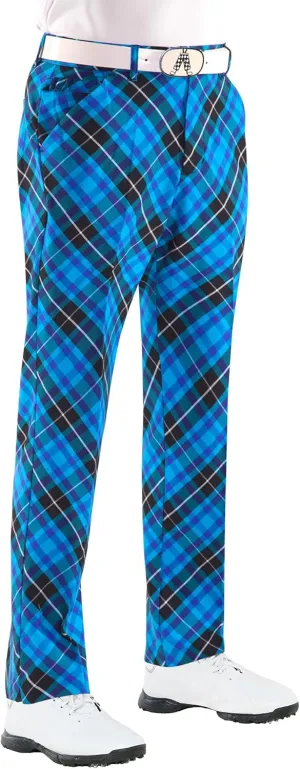 Royal & Awesome Mens Golf Pants, Golf Pants Men Relaxed Fit, Plaid Pants Men
