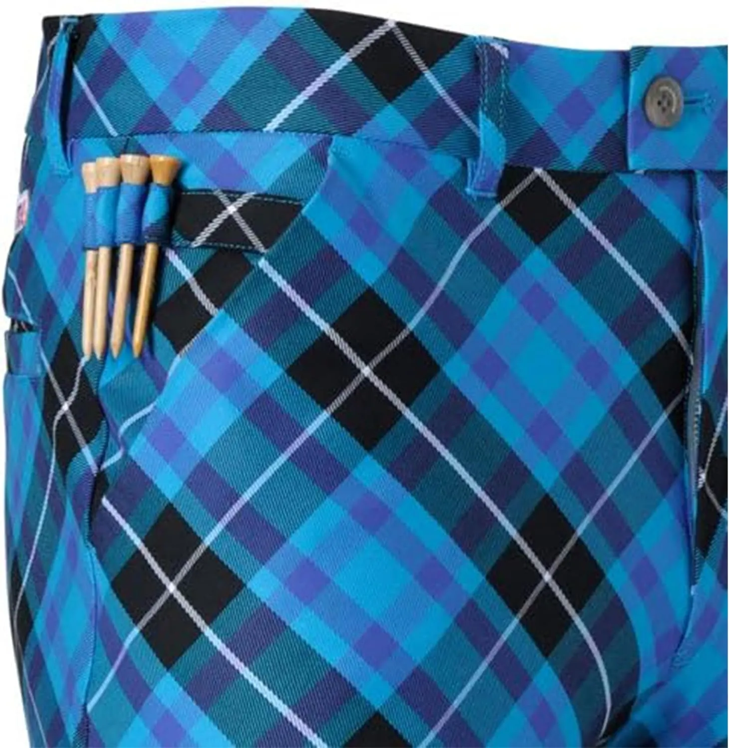 Royal & Awesome Mens Golf Pants, Golf Pants Men Relaxed Fit, Plaid Pants Men