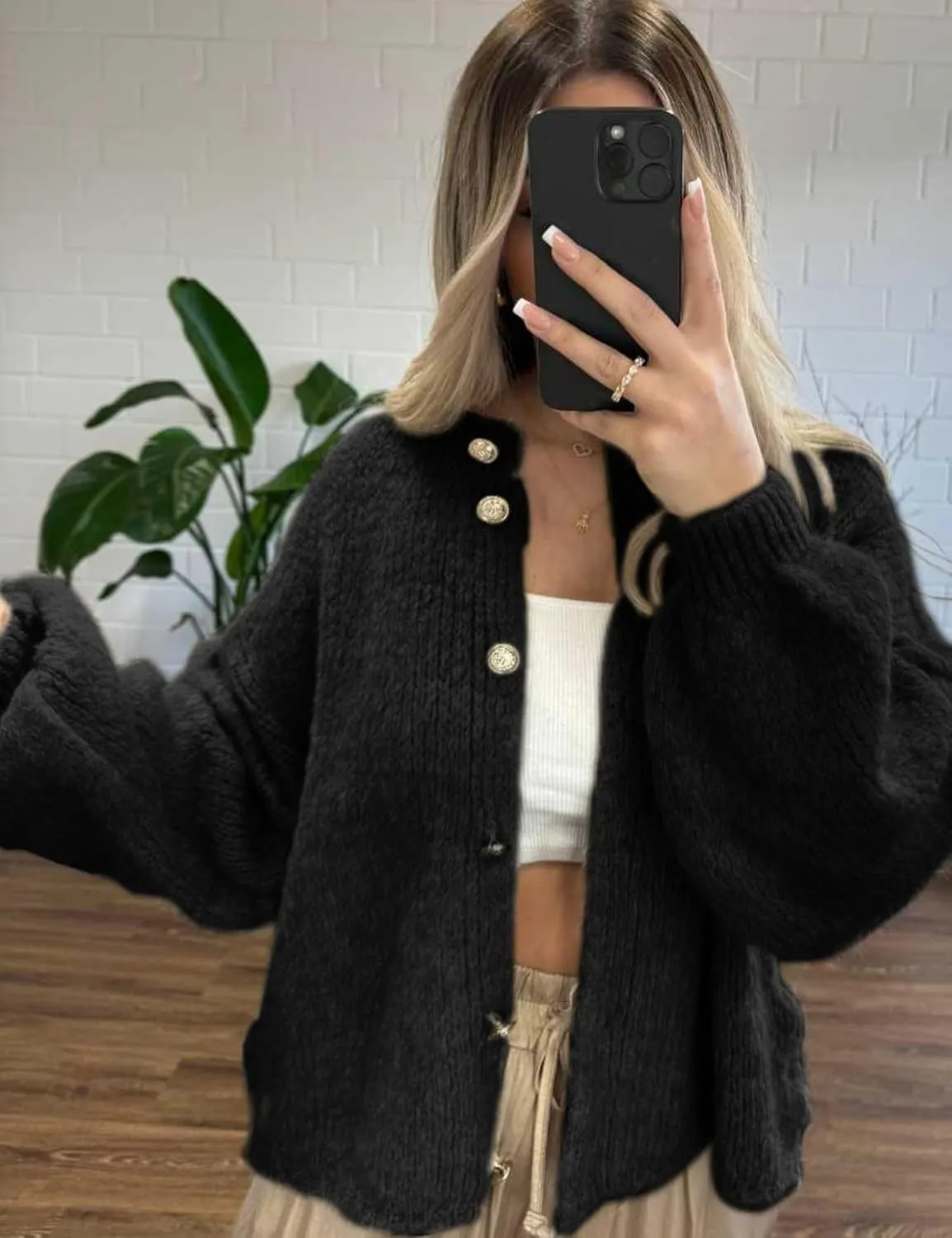 SeekMe Womens Cardigan Sweaters Casual Lightweight Long Sleeve Button Up Knit Oversized 2024 Fall Outwear