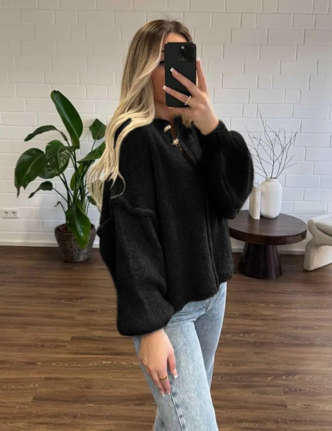 SeekMe Womens Cardigan Sweaters Casual Lightweight Long Sleeve Button Up Knit Oversized 2024 Fall Outwear