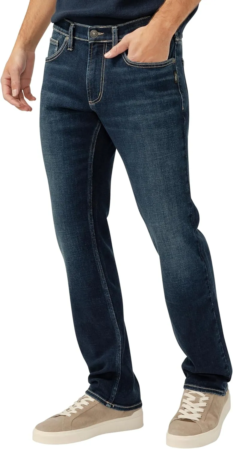 Silver Jeans Co. Men's Allan Slim Fit Straight Leg Jeans