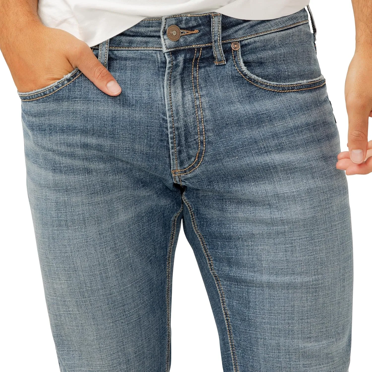 Silver Jeans Co. Men's Allan Slim Fit Straight Leg Jeans