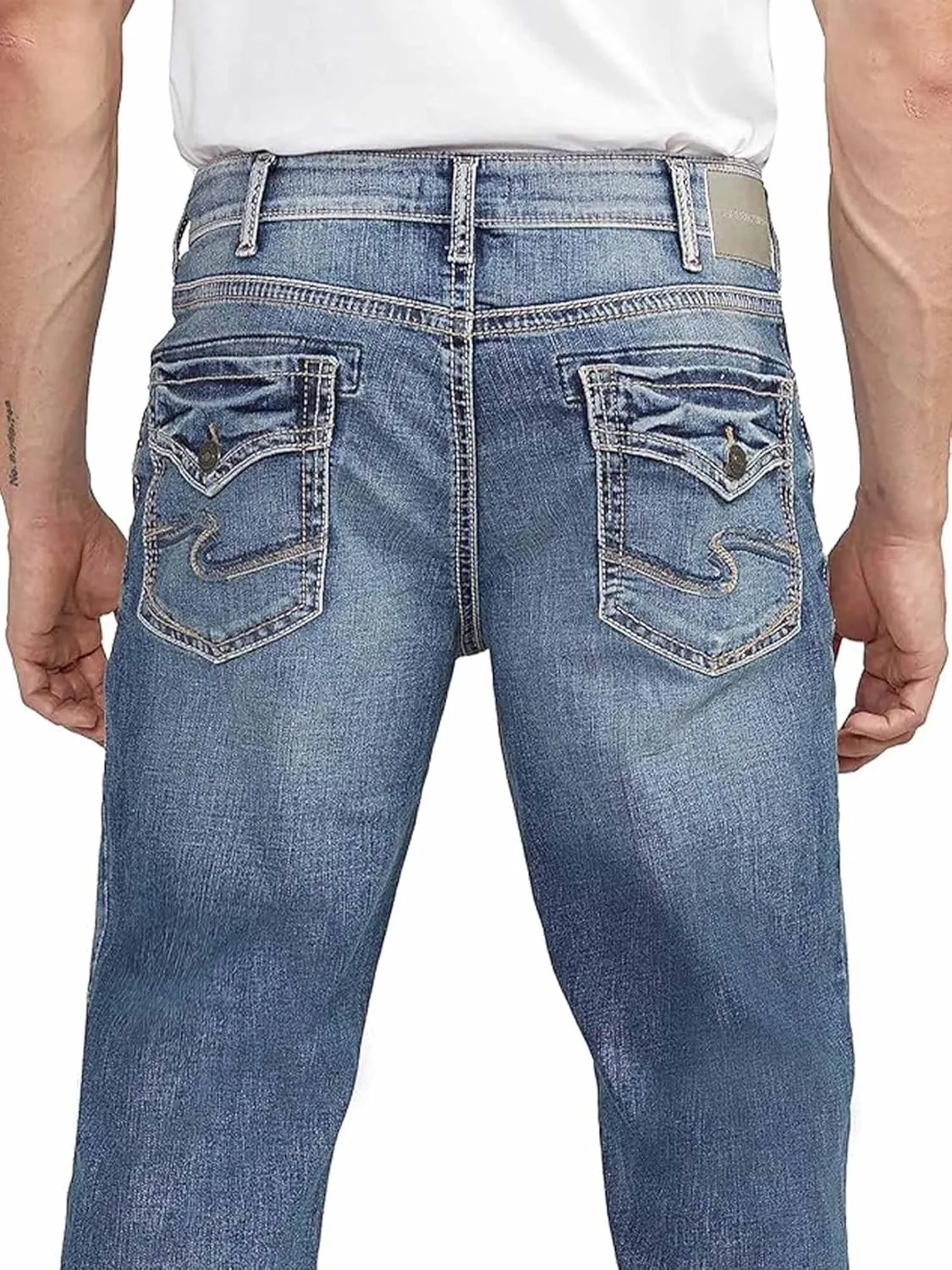 Silver Jeans Co. Men's Zac Relaxed Fit Straight Leg Jeans