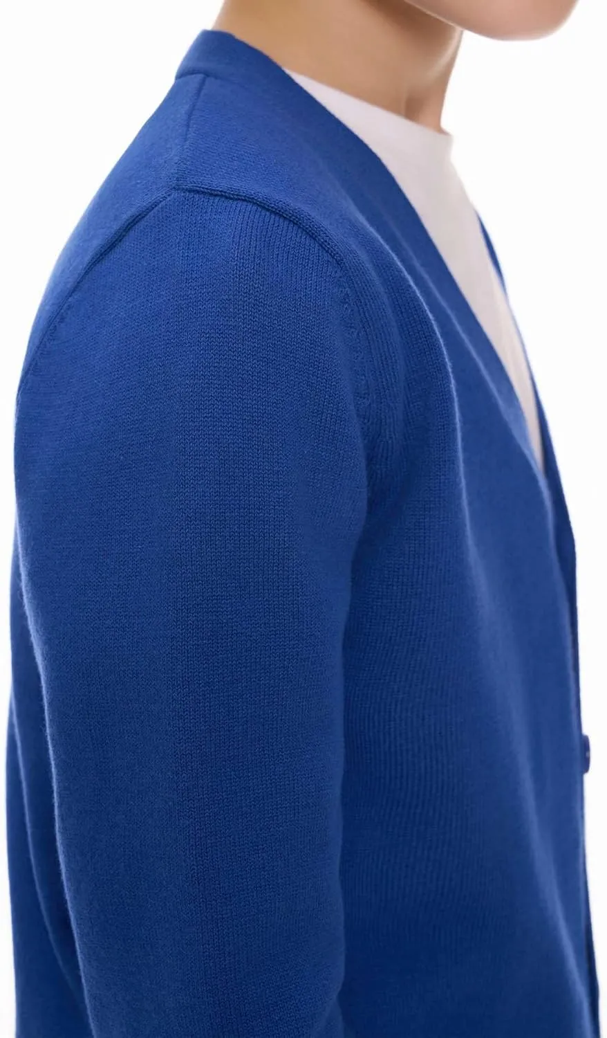 SMINLING Pinker Boys School Uniform Cardigan Sweater V-Neck Soft Cotton Clothing