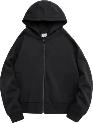 Stelle Zip Up Hoodies for Women Fleece Crop Jackets Long Sleeve Hooded Sweatshirts with Pockets Casual Coat