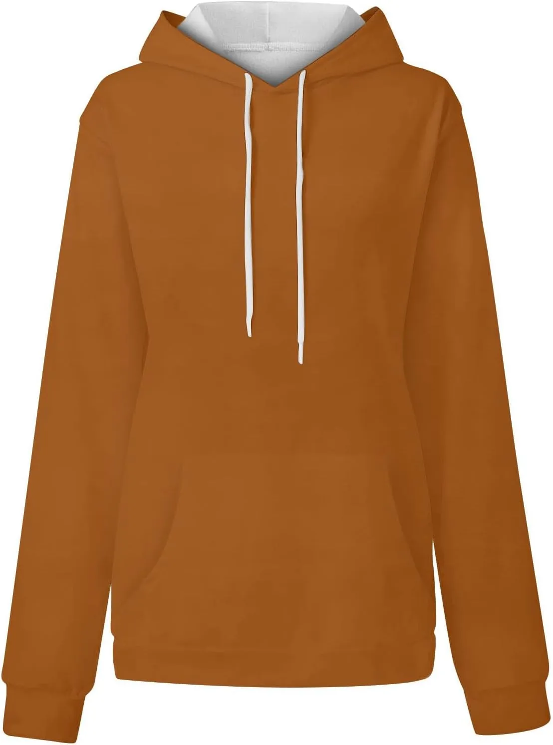 Sweatshirt for Womens Fashion Plain Long Sleeve Oversized Hoodies Causal Pullover Loose Fit Athletic Oversized Tops