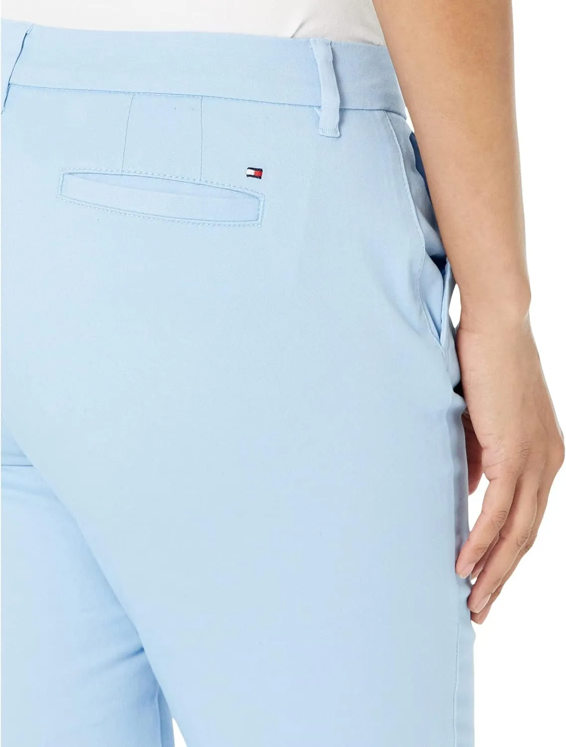 Tommy Hilfiger Women's Relaxed Fit Cuffed Hampton Chino Straight-Leg Pants