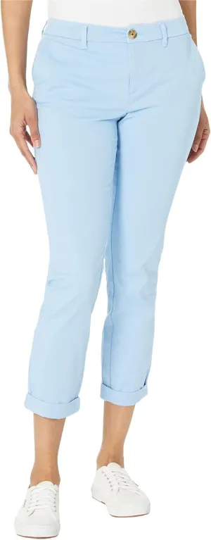 Tommy Hilfiger Women's Relaxed Fit Cuffed Hampton Chino Straight-Leg Pants