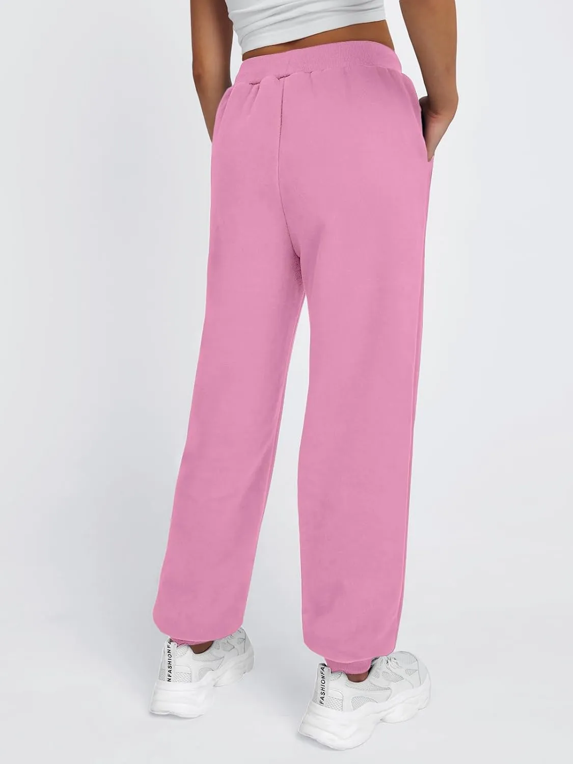 Trendy Queen Sweatpants Women Winter Fleece Lined Clothes Jogger Pants with Pockets Fall Fashion Outfits