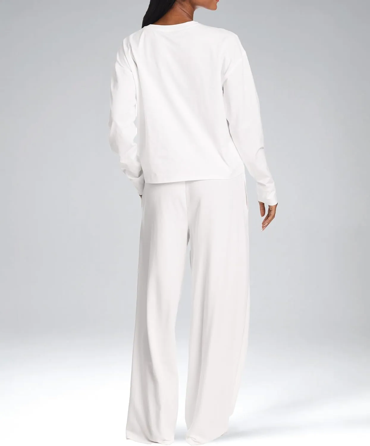 U.S. Polo Assn. Lounge Sets for Women, Tracksuit Sets for Women 2 Piece with Top and Wide Leg Sweatpants for Spring
