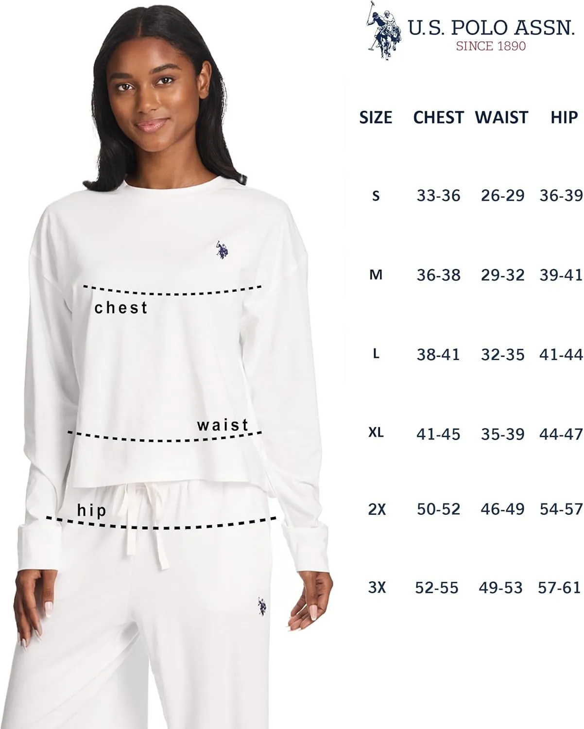 U.S. Polo Assn. Lounge Sets for Women, Tracksuit Sets for Women 2 Piece with Top and Wide Leg Sweatpants for Spring