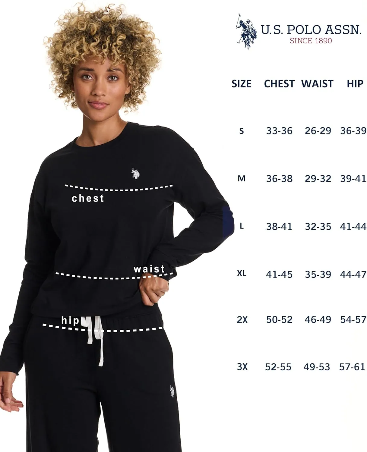 U.S. Polo Assn. Lounge Sets for Women, Tracksuit Sets for Women 2 Piece with Top and Wide Leg Sweatpants for Spring