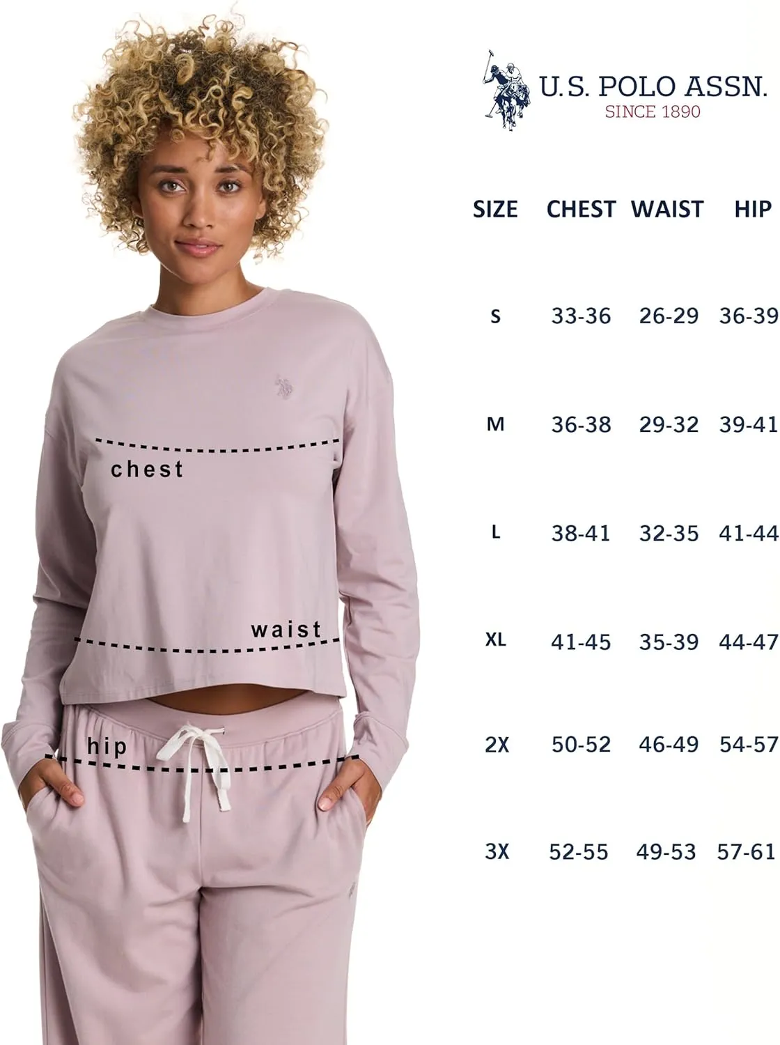 U.S. Polo Assn. Lounge Sets for Women, Tracksuit Sets for Women 2 Piece with Top and Wide Leg Sweatpants for Spring