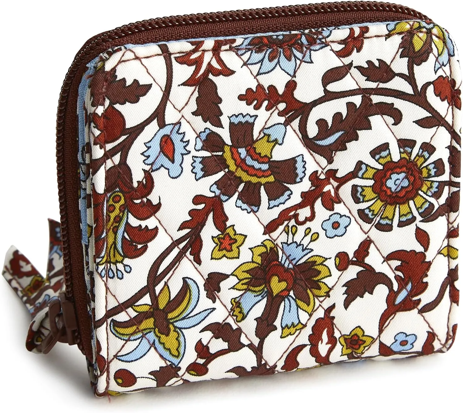 Vera Bradley Women's Premium Cotton Small Zip-Around Wallet