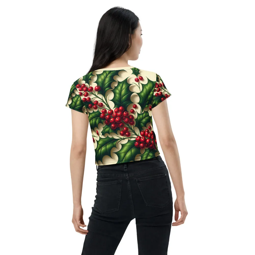 Whimsical Winter Wear Crop Tee