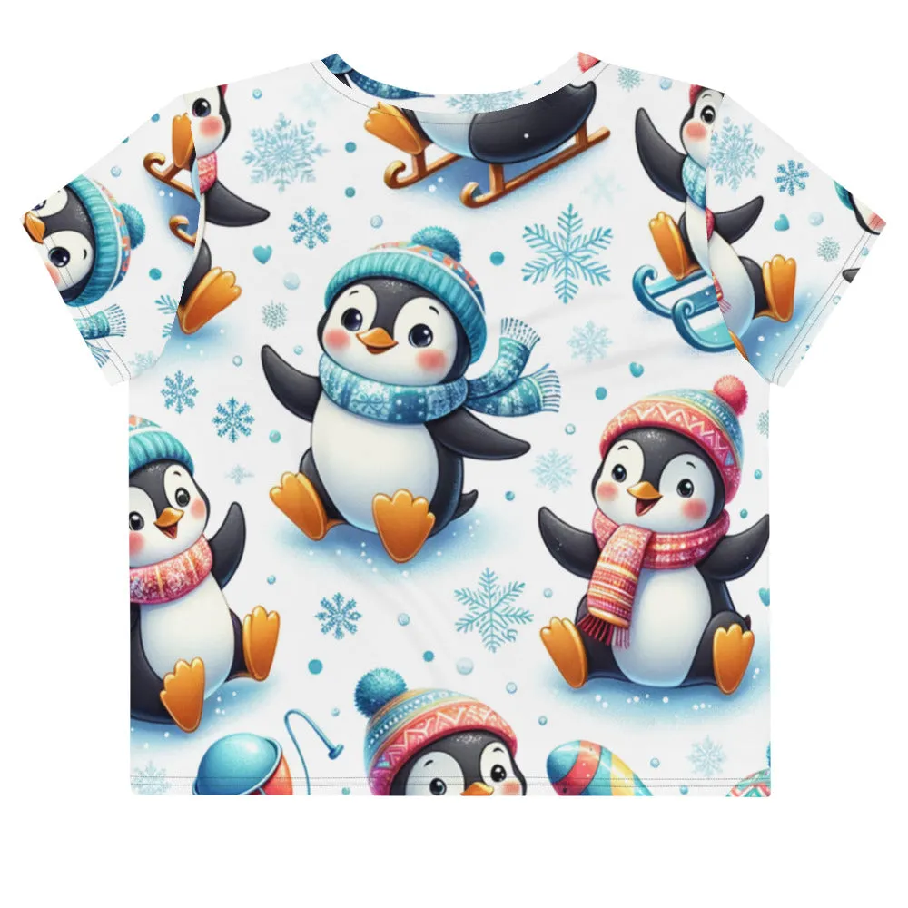 Whimsical Winter Wear Crop Tee