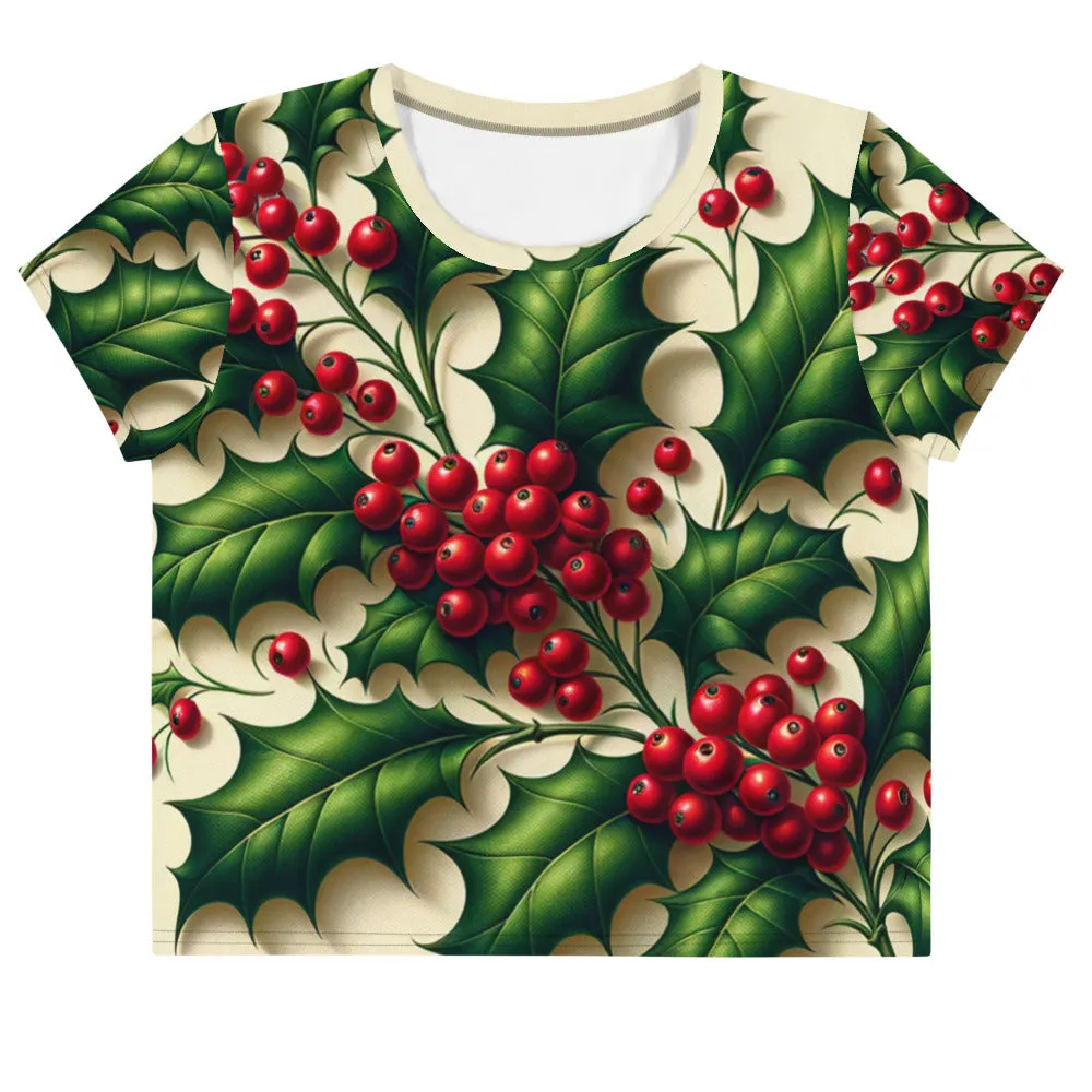Whimsical Winter Wear Crop Tee