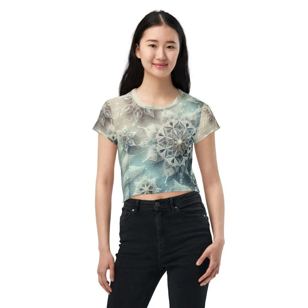 Whimsical Winter Wear Crop Tee