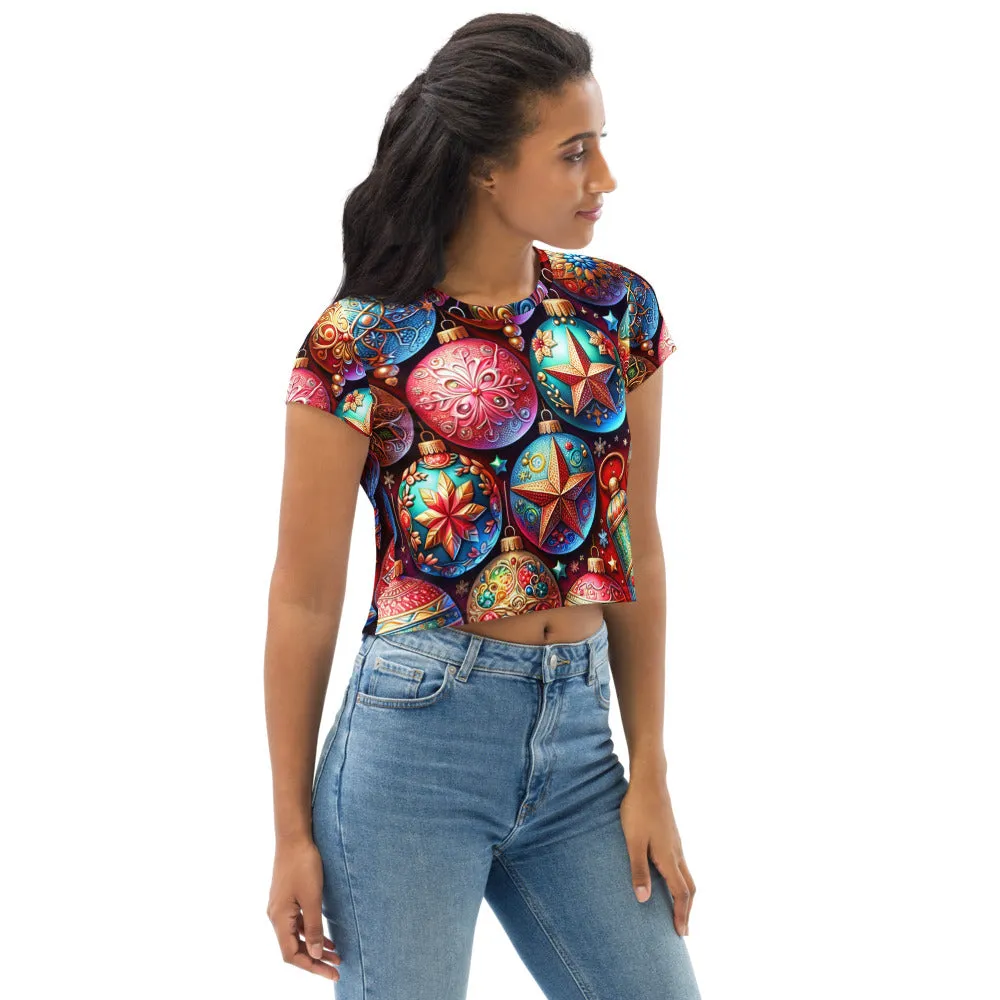 Whimsical Winter Wear Crop Tee