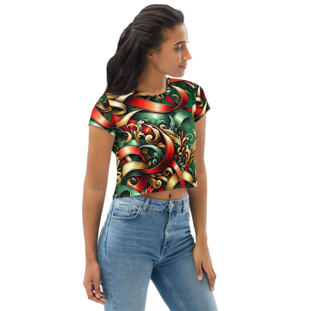 Whimsical Winter Wear Crop Tee