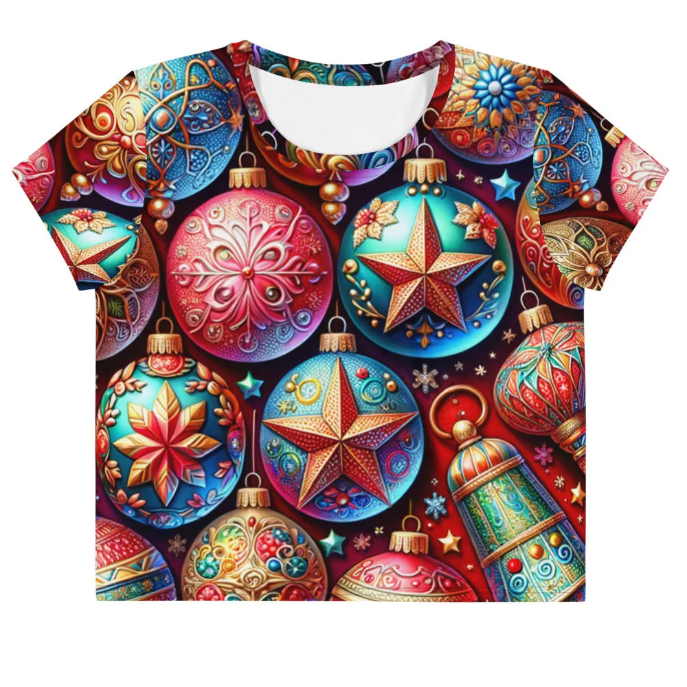 Whimsical Winter Wear Crop Tee
