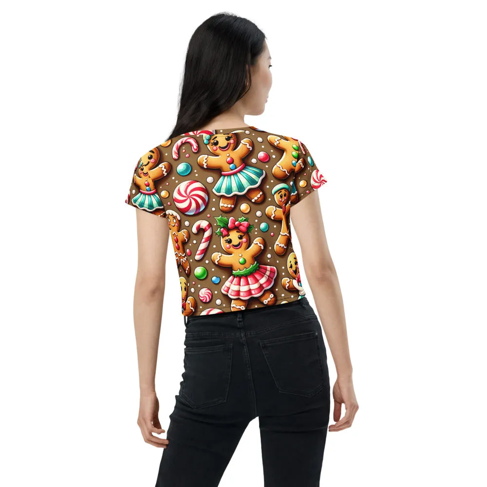 Whimsical Winter Wear Crop Tee
