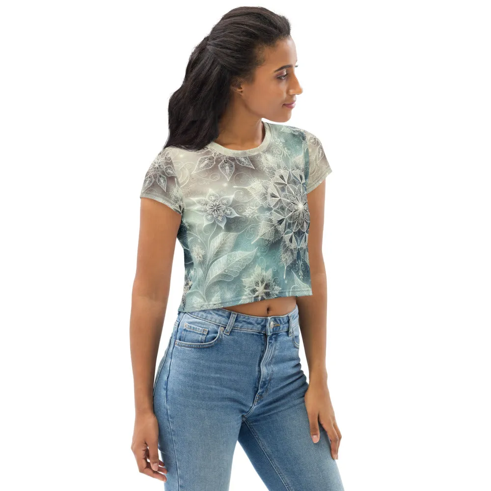 Whimsical Winter Wear Crop Tee