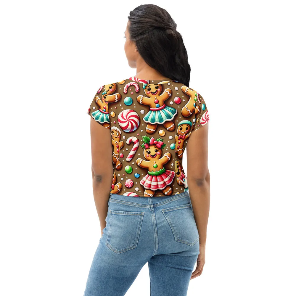 Whimsical Winter Wear Crop Tee