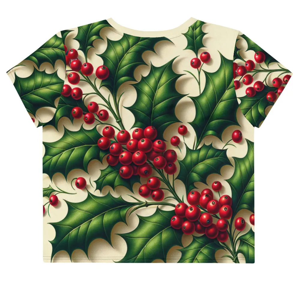 Whimsical Winter Wear Crop Tee