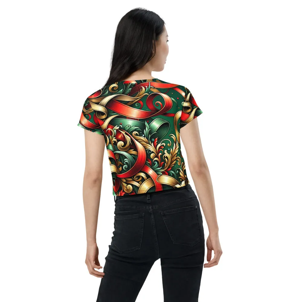 Whimsical Winter Wear Crop Tee